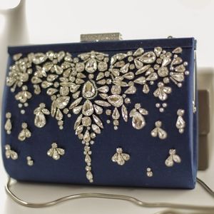 Badgley Mischka Navy Adele bag